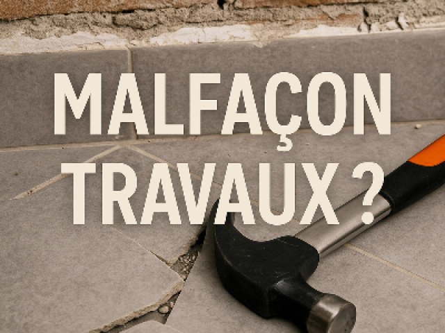 Malfaçon, défaut, chantier bâclé : comment réagir  avec l'aide d'un avocat ?  