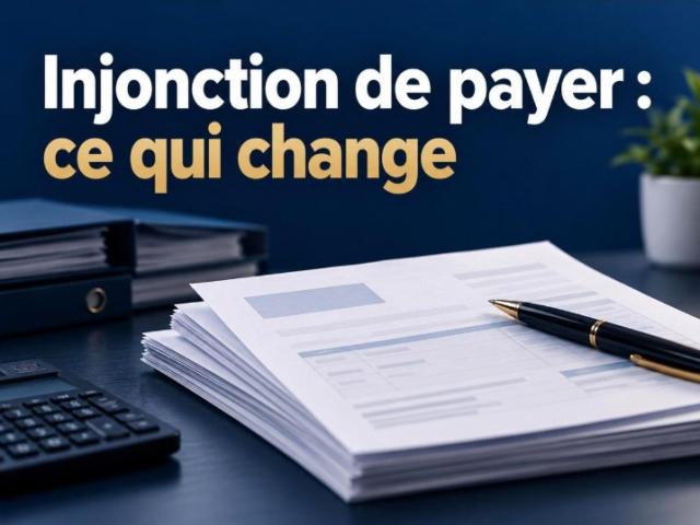 Injonction de payer : les nouvelles règles de recouvrement en 2026